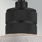 ELS-HAMPSTEAD-P-BLK 1 Light Hampstead Duo-Mount Pendant Black