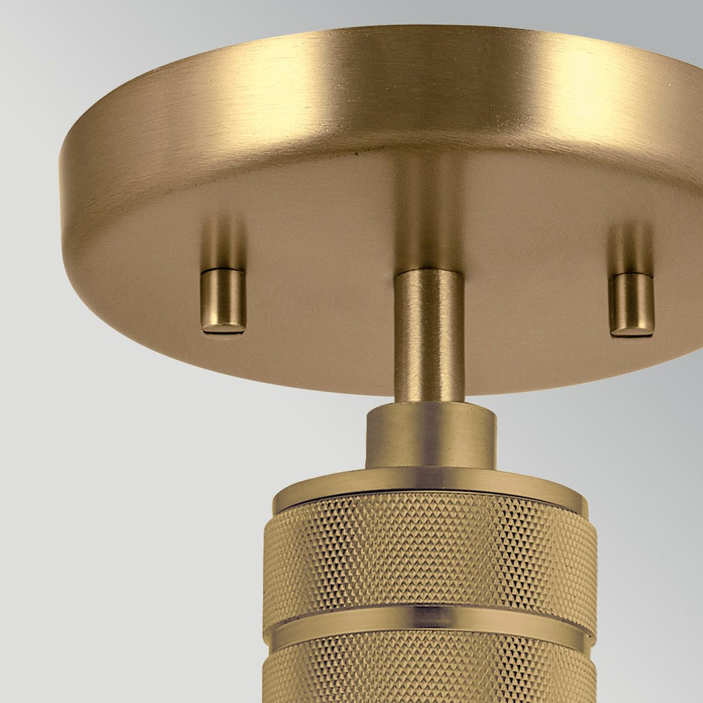ELS-HAMPSTEAD-P-PNBR 1 Light Hampstead Duo-Mount Pendant Painted Natural Brass