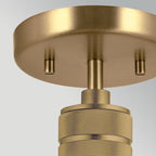 ELS-HAMPSTEAD-P-PNBR 1 Light Hampstead Duo-Mount Pendant Painted Natural Brass