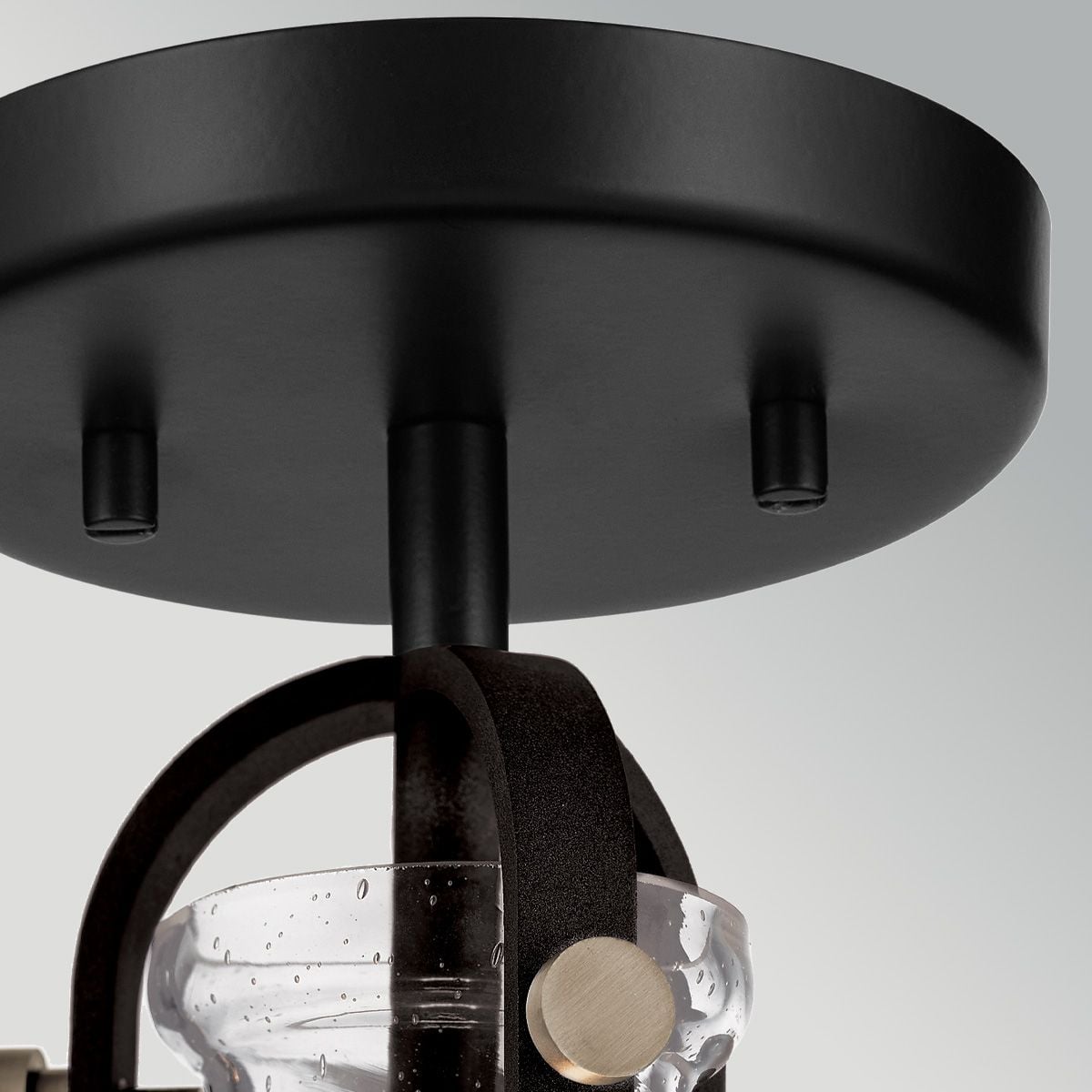 ELS-HAMPTON-P-GR 1 Light Hampton Duo-Mount Pendant Graphite