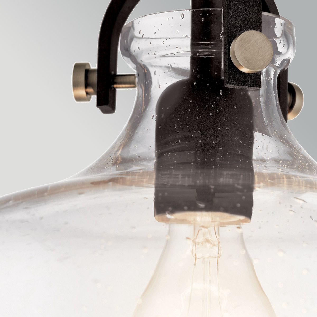 ELS-HAMPTON-P-GR 1 Light Hampton Duo-Mount Pendant Graphite