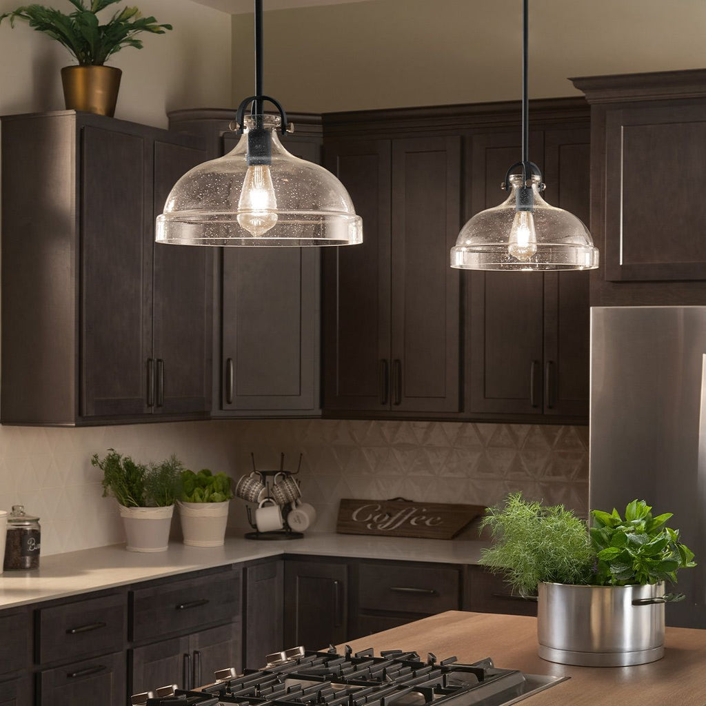 ELS-HAMPTON-P-GR 1 Light Hampton Duo-Mount Pendant Graphite