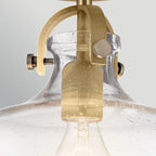 ELS-HAMPTON-P-PNBR 1 Light Hampton Duo-Mount Pendant Painted Natural Brass