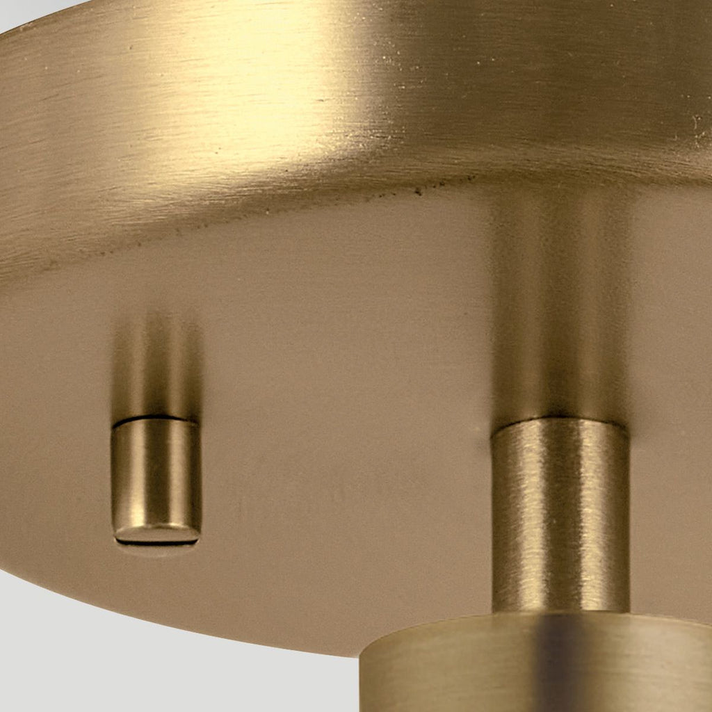 ELS-WINDSOR-P-PNBR 1 Light Windsor Duo-Mount Pendant Painted Natural Brass