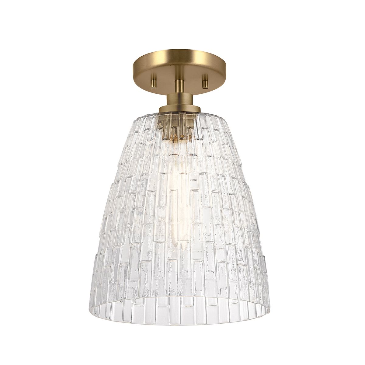 ELS-WINDSOR-P-PNBR 1 Light Windsor Duo-Mount Pendant Painted Natural Brass
