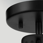 ELS-YORK-MP-BLK-PB 1 Light York Duo-Mount Pendant Black & Pale Blue