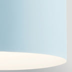 ELS-YORK-MP-BLK-PB 1 Light York Duo-Mount Pendant Black & Pale Blue