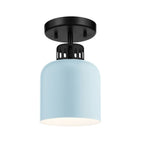 ELS-YORK-MP-BLK-PB 1 Light York Duo-Mount Pendant Black & Pale Blue