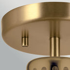 ELS-YORK-MP-PNBR-PB 1 Light York Duo-Mount Pendant Painted Natural Brass