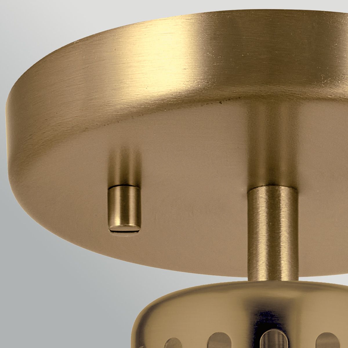 ELS-YORK-MP-PNBR-PB 1 Light York Duo-Mount Pendant Painted Natural Brass