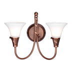 EM2-COPPER Emily 2 Light Wall Light Copper Patina