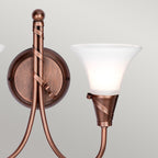 EM2-COPPER Emily 2 Light Wall Light Copper Patina