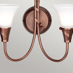 EM2-COPPER Emily 2 Light Wall Light Copper Patina