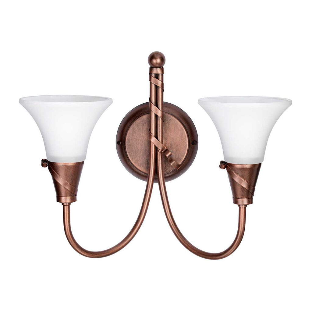 EM2-COPPER Emily 2 Light Wall Light Copper Patina