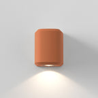1513007 Brixham Outdoor Single Wall Light Terracotta Concrete