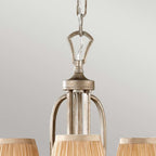 FE-ABBEY3 Abbey 3 Light Chandelier Silver Sand