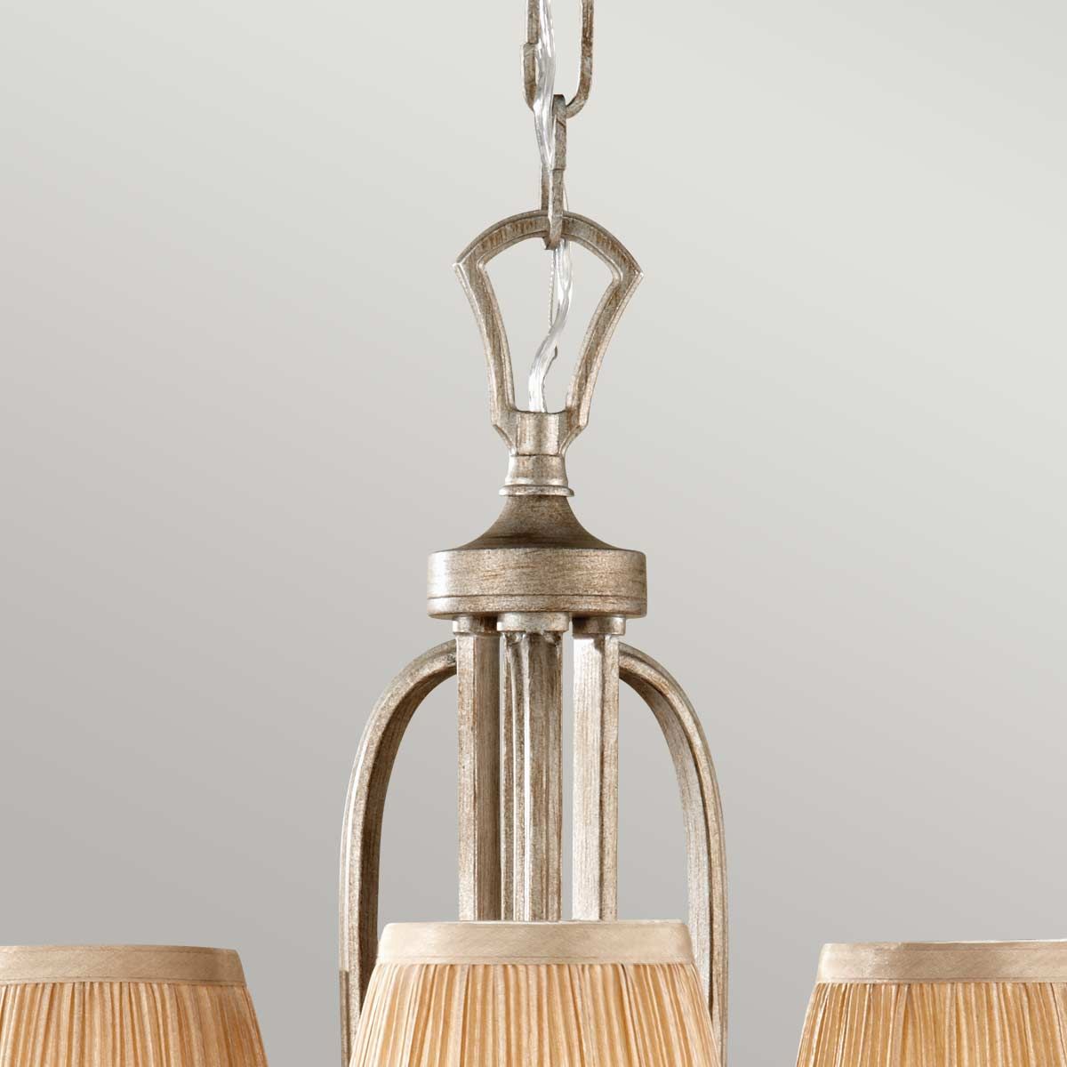 FE-ABBEY3 Abbey 3 Light Chandelier Silver Sand