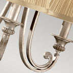 FE-ABBEY3 Abbey 3 Light Chandelier Silver Sand