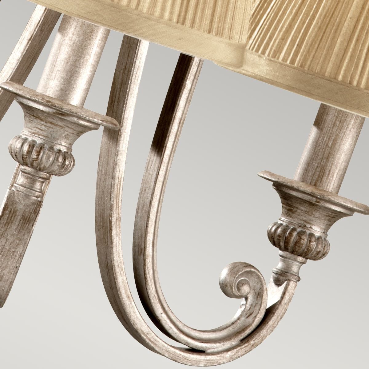 FE-ABBEY3 Abbey 3 Light Chandelier Silver Sand