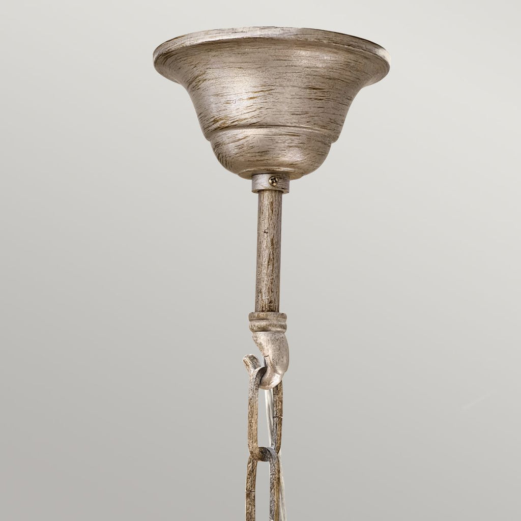 FE-ABBEY3 Abbey 3 Light Chandelier Silver Sand