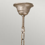 FE-ABBEY3 Abbey 3 Light Chandelier Silver Sand