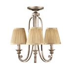 FE-ABBEY3 Abbey 3 Light Chandelier Silver Sand