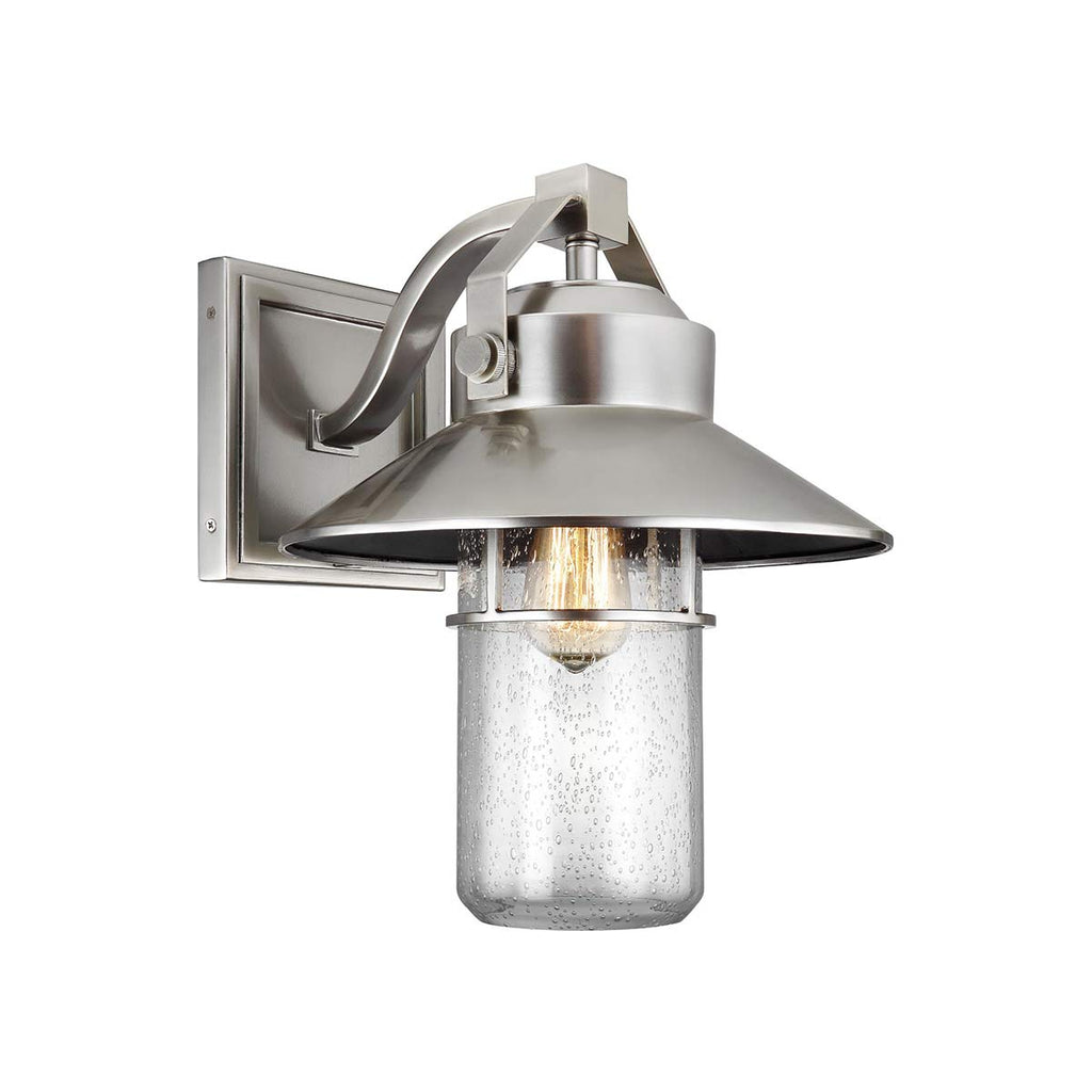 FE-BOYNTON2-L Boynton 1 Light Large  Outdoor Wall Lantern Painted Brushed Steel