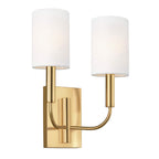 FE-BRIANNA2-BB Brianna 2 Light Wall Light Burnished Brass