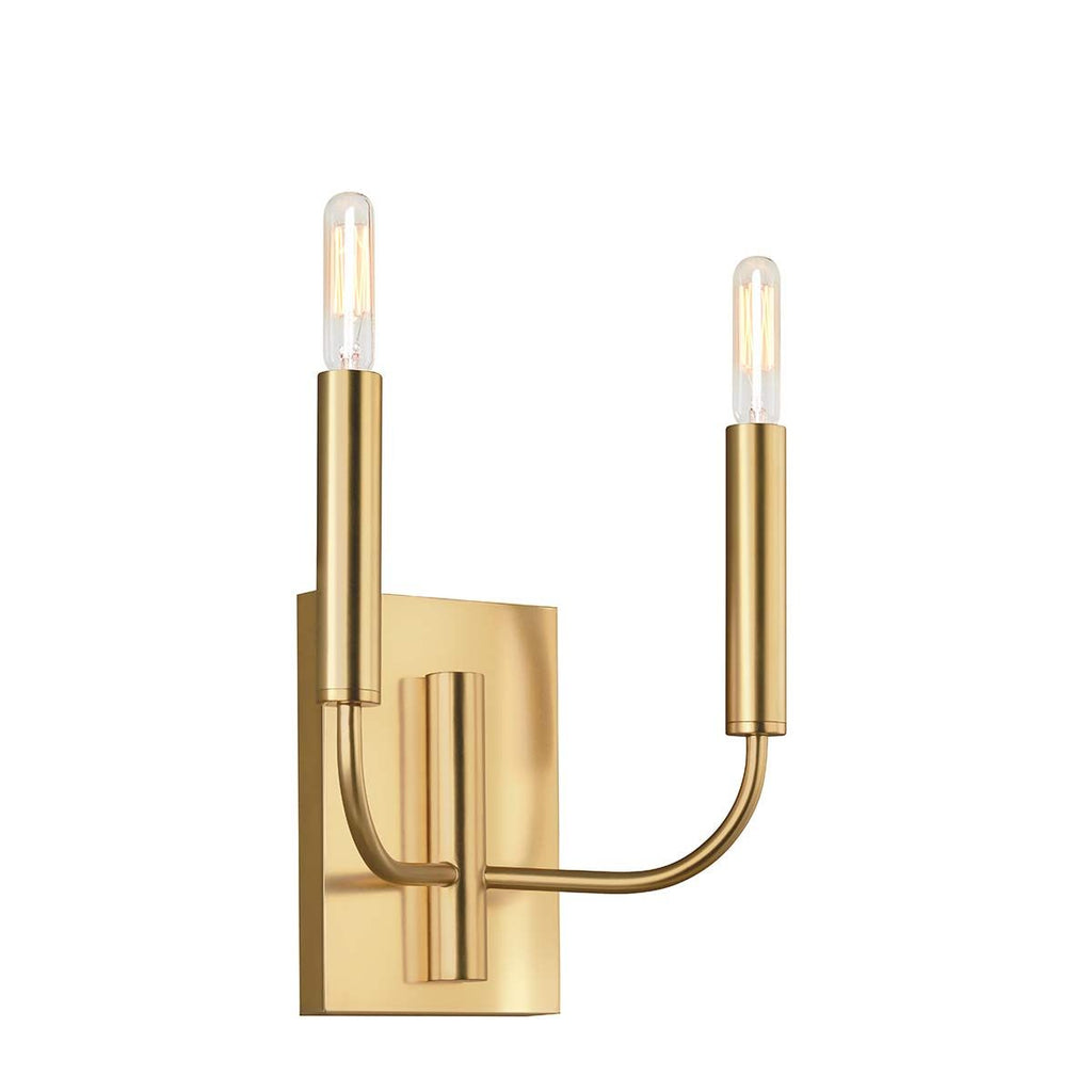 FE-BRIANNA2-BB Brianna 2 Light Wall Light Burnished Brass
