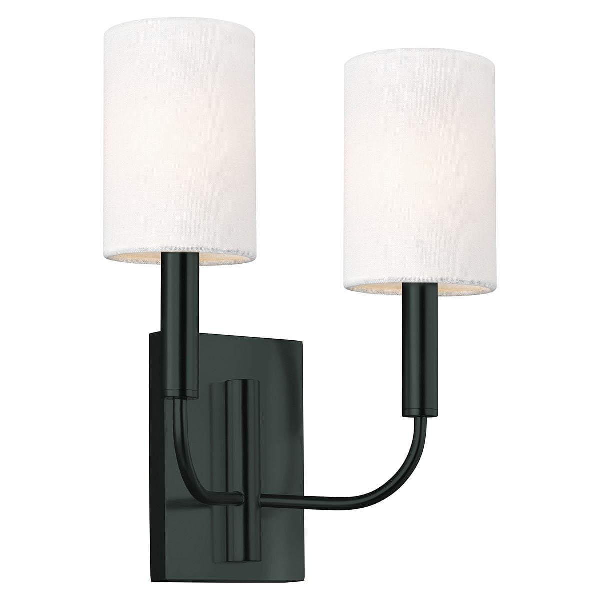 FE-BRIANNA2-BK Brianna 2 Light Wall Light Black