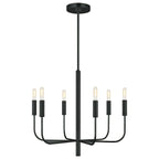 FE-BRIANNA6-BK Brianna 6 Light Chandelier Black