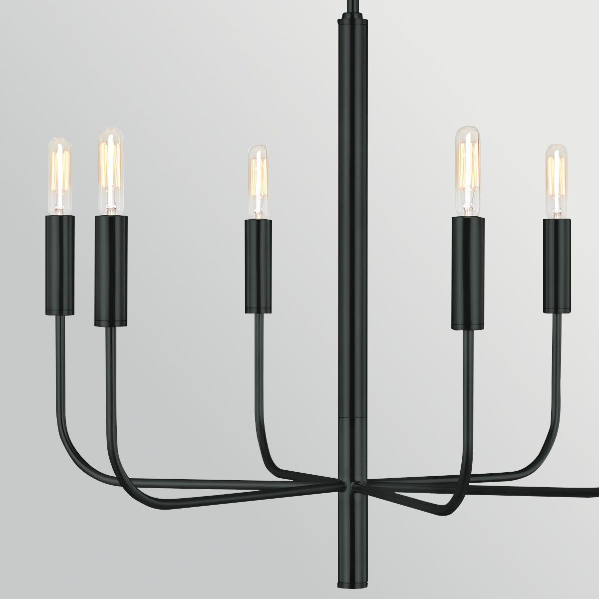 FE-BRIANNA6-BK Brianna 6 Light Chandelier Black