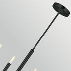 FE-BRIANNA6-BK Brianna 6 Light Chandelier Black