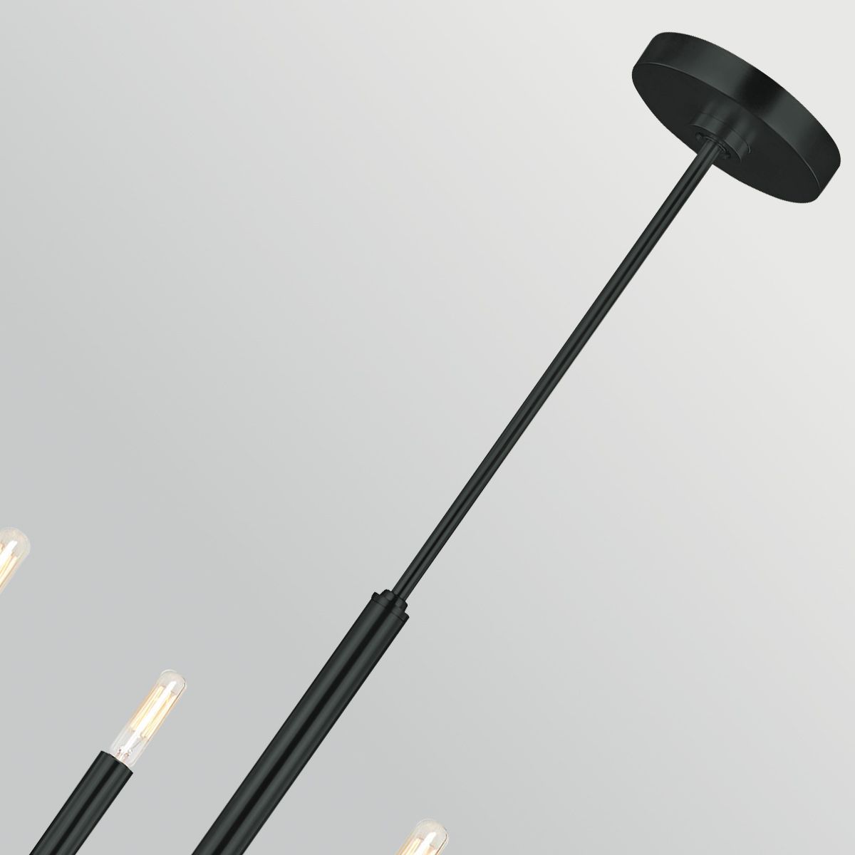 FE-BRIANNA6-BK Brianna 6 Light Chandelier Black