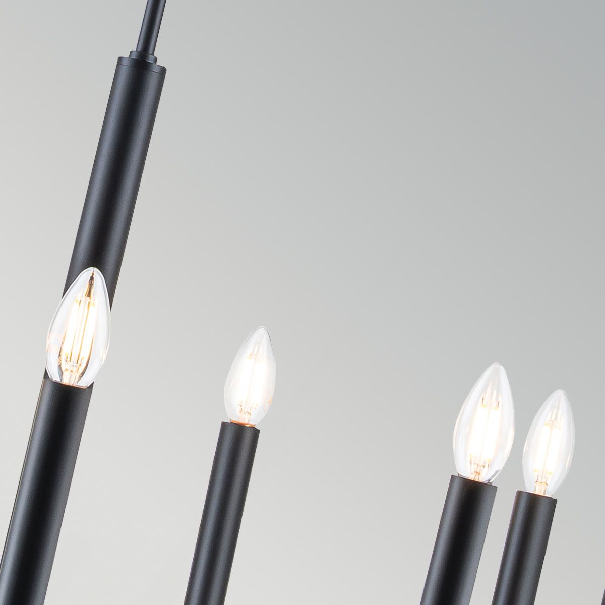 FE-BRIANNA9-BK Brianna 9 Light Chandelier Black