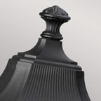FE-COTSLN3-L-BK Cotswold Lane 3 Light Large  Outdoor Pedestal Black