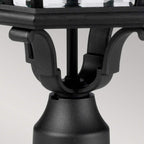 FE-COTSLN3-L-BK Cotswold Lane 3 Light Large  Outdoor Pedestal Black
