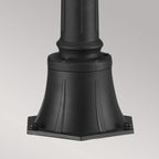 FE-COTSLN4-M-BK Cotswold Lane 2 Light Medium  Outdoor Pillar Black