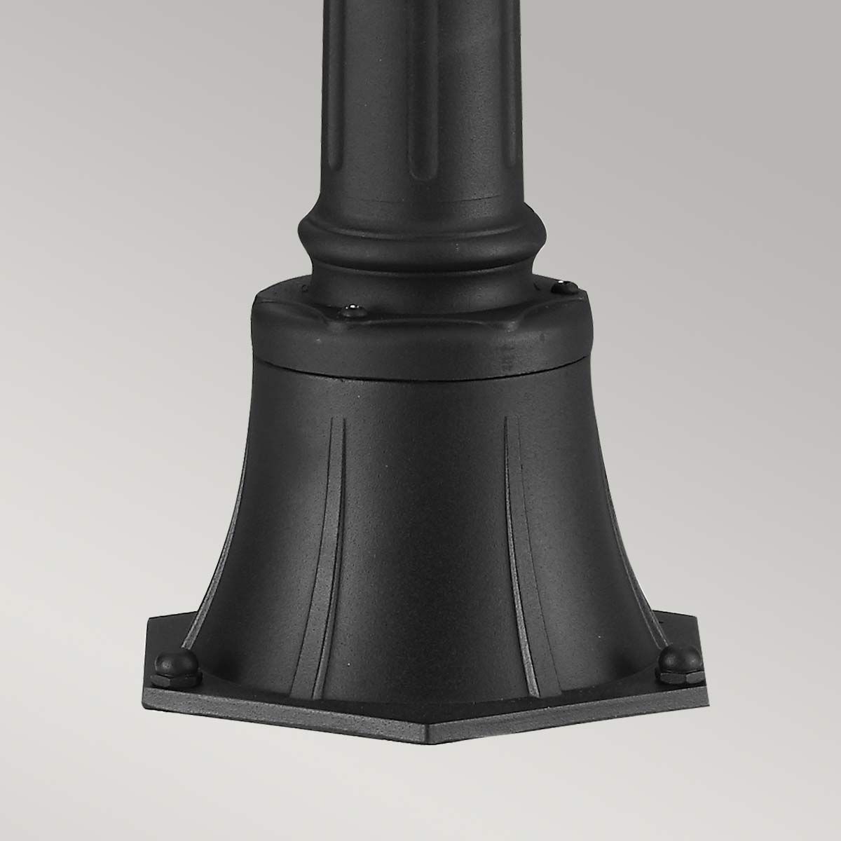 FE-COTSLN4-M-BK Cotswold Lane 2 Light Medium  Outdoor Pillar Black