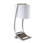 FE-LEX-TL-BS Lex 1 Light Table Lamp - Brushed Steel Brushed Steel