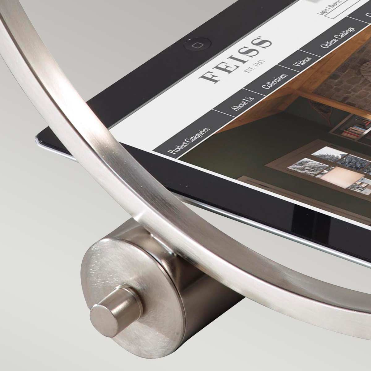 FE-LEX-TL-BS Lex 1 Light Table Lamp - Brushed Steel Brushed Steel