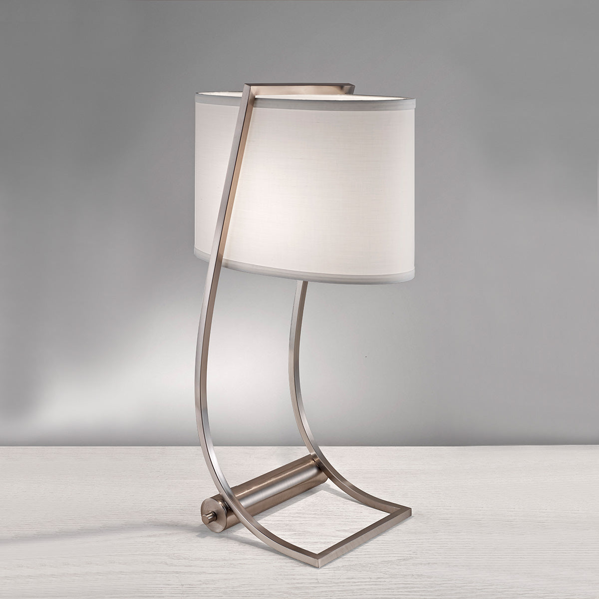 FE-LEX-TL-BS Lex 1 Light Table Lamp - Brushed Steel Brushed Steel