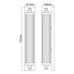 FE-PAULSON-W4 Paulson 4 Light Bathroom  Bar Light Chrome
