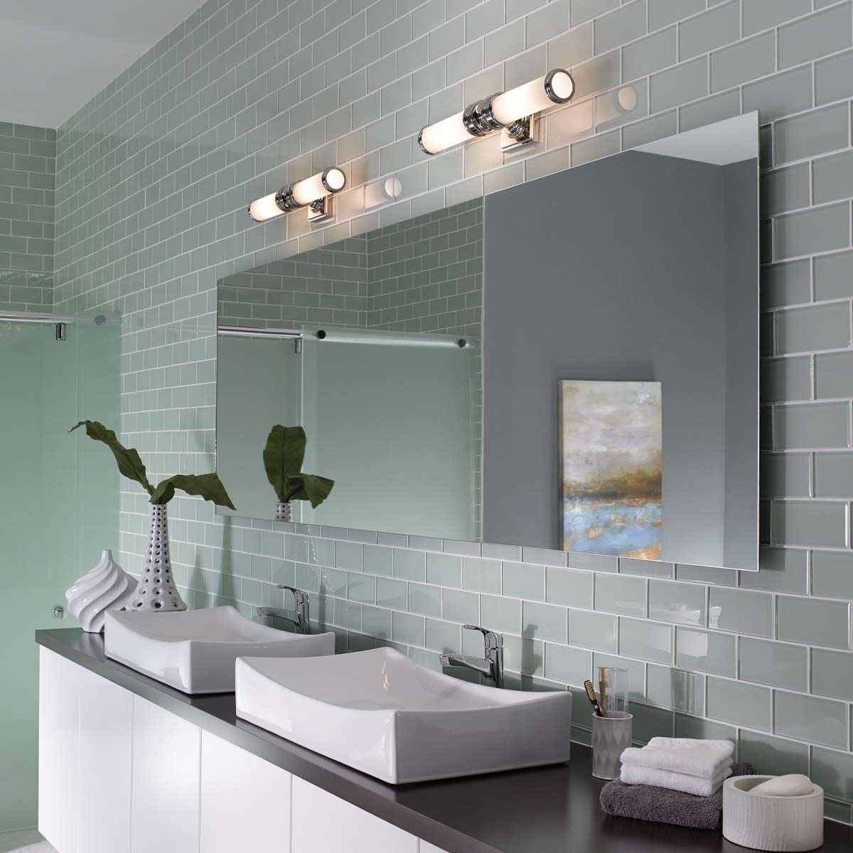 FE-PAYNE2-BATH Payne 2 Light Bathroom  Wall Light Polished Chrome