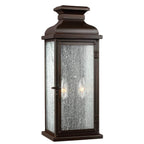 FE-PEDIMENT-M Pediment 2 Light Medium  Outdoor Wall Lantern Dark Aged Copper