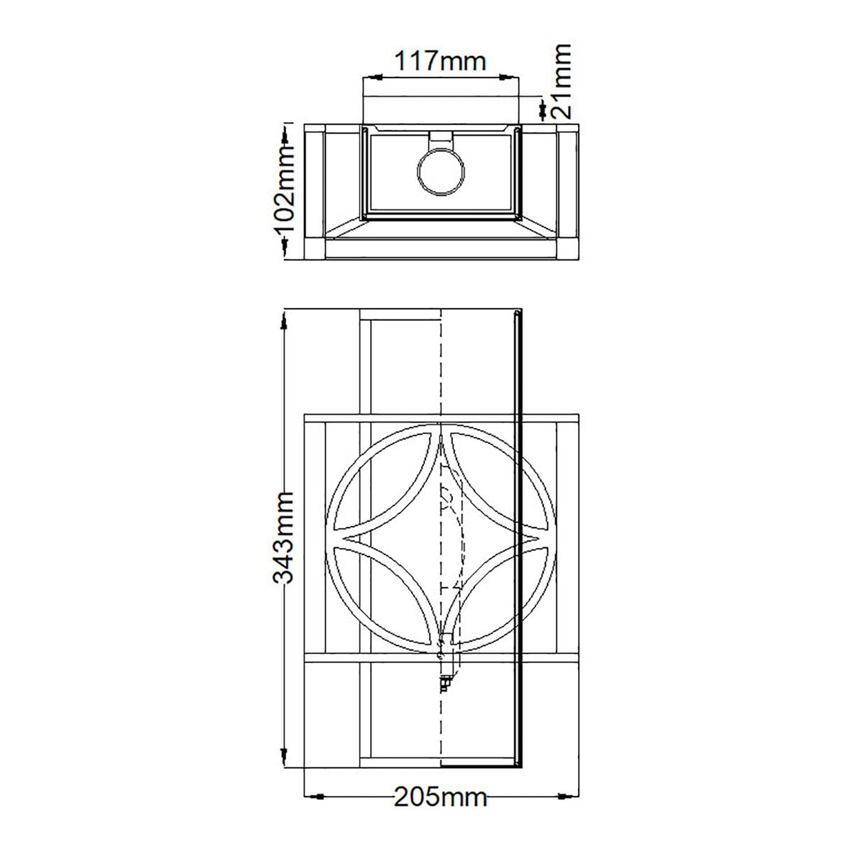 FE-REMY1 Remy 1 Light Wall Light Heritage Bronze/Parissiene Gold