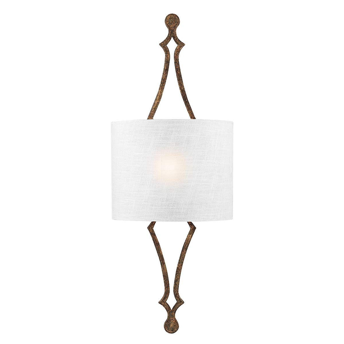 FE-TILLING1-DSGL Tilling 1 Light Wall Light Distressed Gold leaf