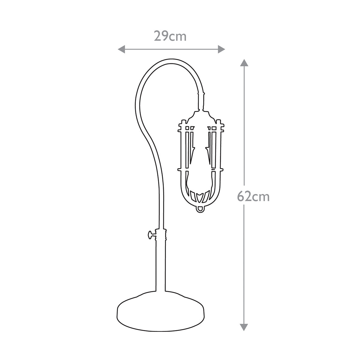 FE-URBANRWL-TL1 Urban Renewal 1 Light Table Lamp  Dark Antique Brass