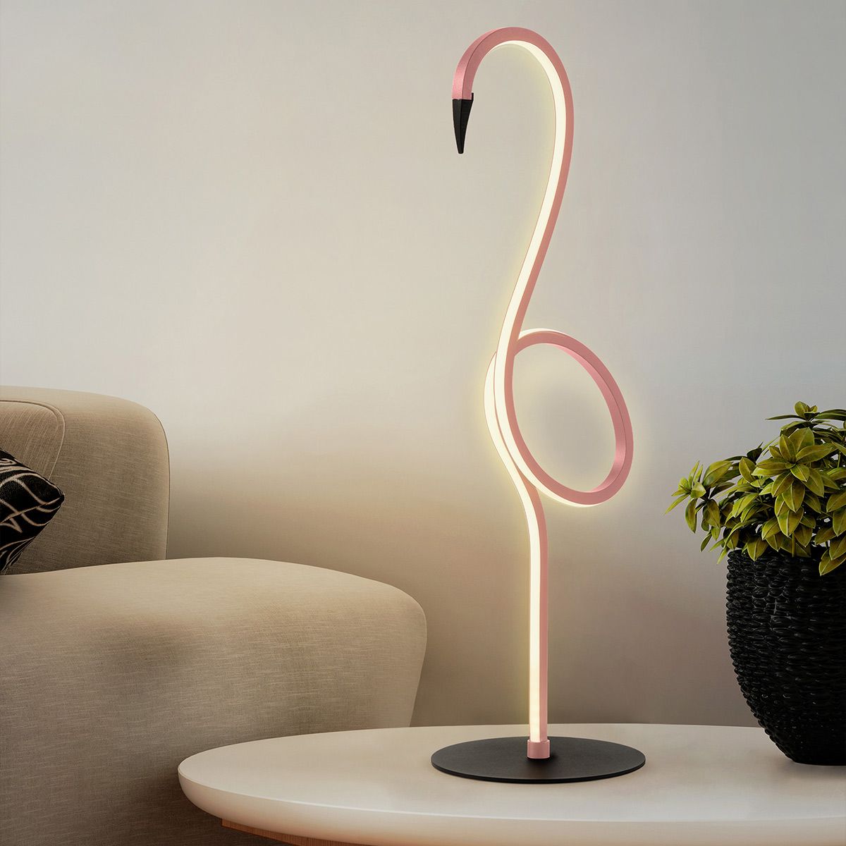 FLAMINGO-TL-PNK Flamingo LED Table Lamp Pink