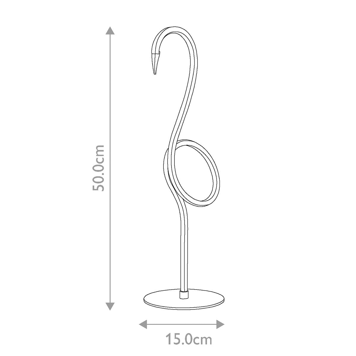 FLAMINGO-TL-PNK Flamingo LED Table Lamp Pink